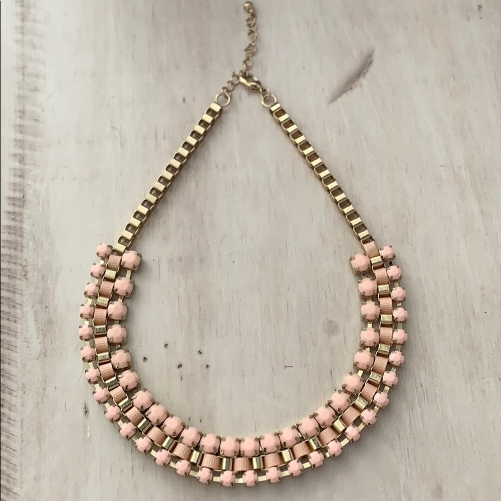 Pale Pink and Gold Necklace